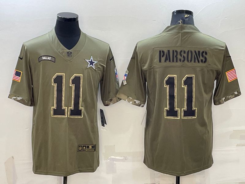 Men Dallas Cowboys 11 Parsons Green 2022 Vapor Untouchable Limited Nike NFL Jersey
